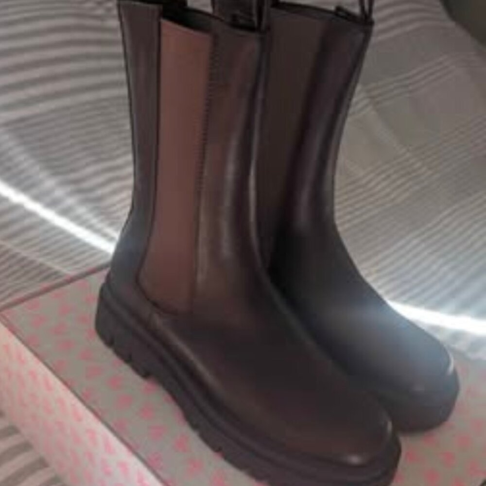 Pieces Espresso Chelsea Boots